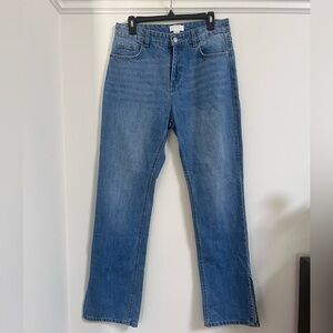 H&M High Rise Side Slit Jeans